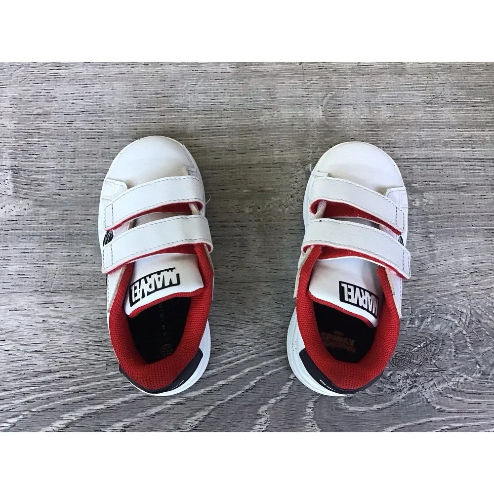 Adidas Spider-Man Grand Court CF IF9893 Hook & Loop Low Toddlers 8K Sneakers